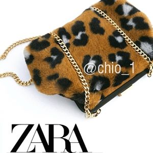 ZARA ANIMAL PRINT CROSSBODY BAG